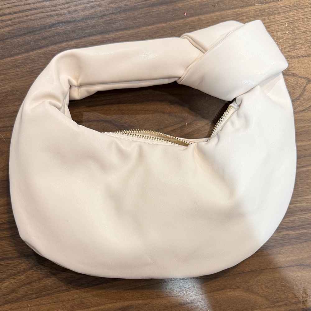 Alexandra Cream Vegan Top Handle Bag